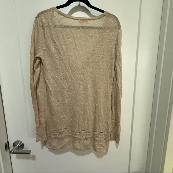 Lilly Pulitzer Gold Metallic Button-Front Cardigan Sweater – Size S - Picture 6 of 12